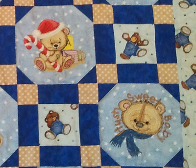 teddy bear quilt embroidery